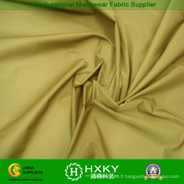 Tissu de vêtement de couleur jaune Polyester hiver usure externe